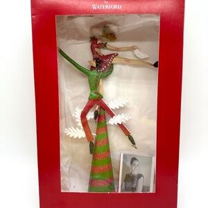 Marquis By Waterford Giddie Up Ice Skating Pair Christmas Tree Topper Vintage